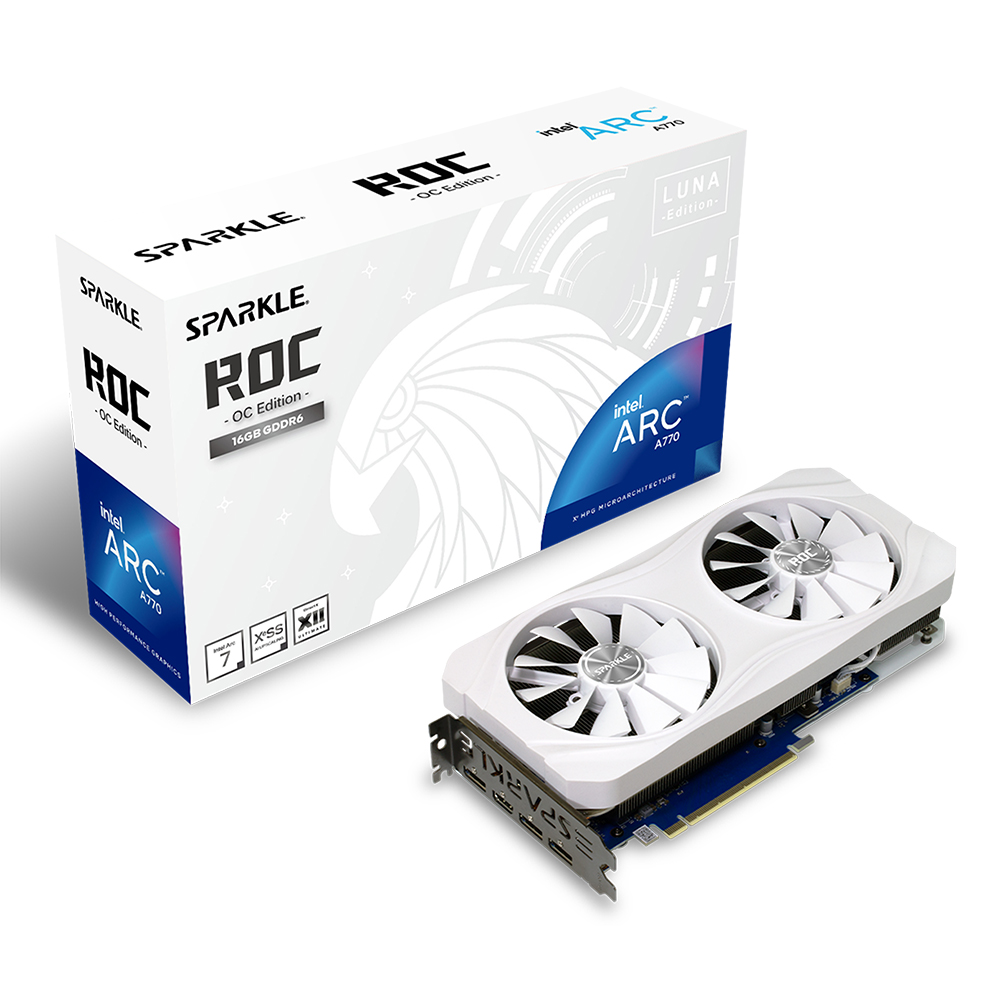 Intel Arc A770搭載「ROC」シリーズ2製品が発売。「SPARKLE